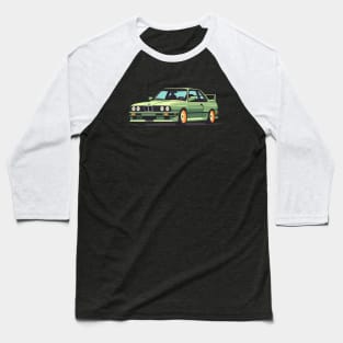 Green BMW E30 M3 Baseball T-Shirt